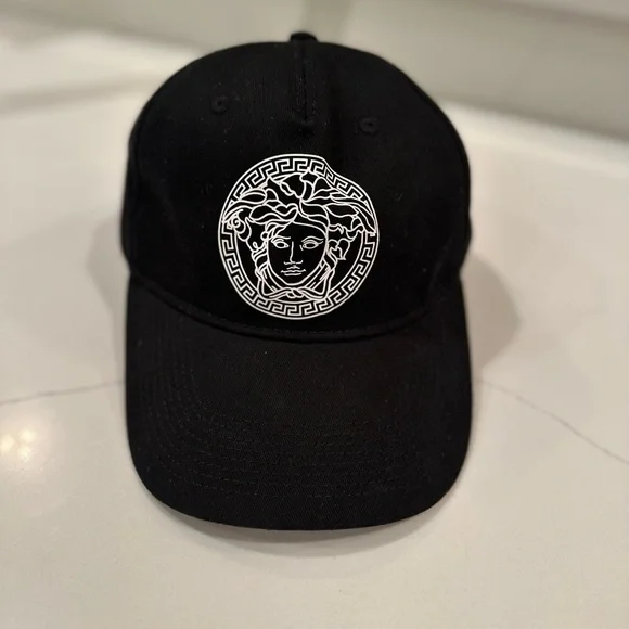 AUTH Versace Medusa Baseball Hat Embroidered Canvas Baseball Cap | VERSACE US main image 3